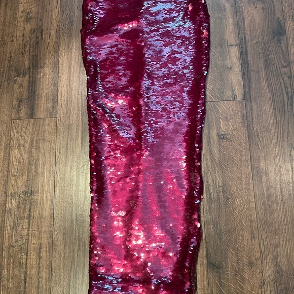 House of CB Alexis Hot Pink Sequin Maxi Skirt - NWOT - Picture 8 of 8